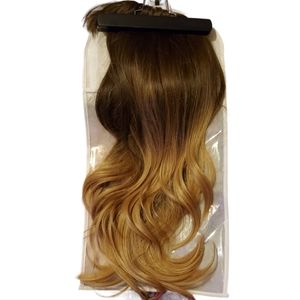 Ombre Synthetic Human Silky Layered Hair Brown/Blonde 25 inches